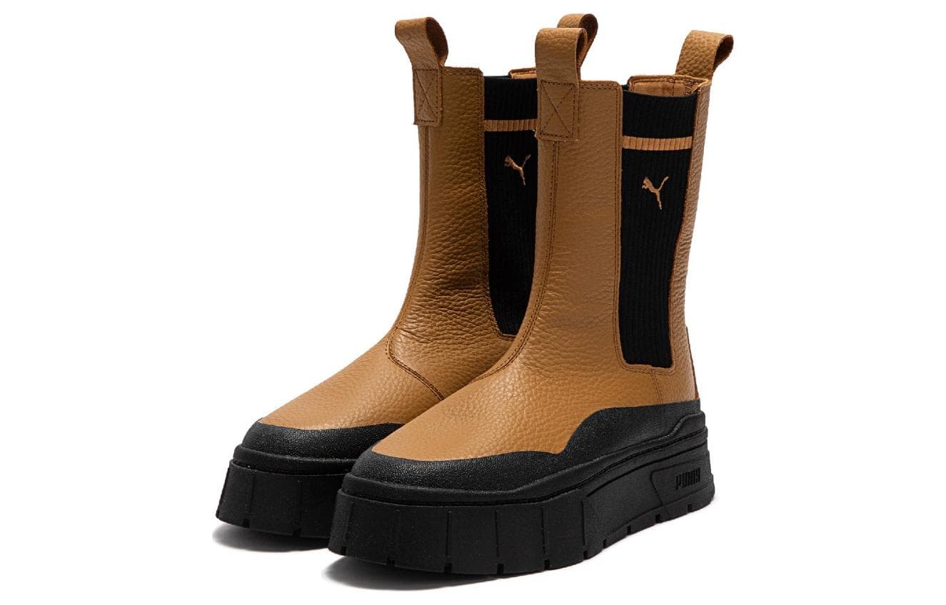 Кроссовки PUMA Mayze Stack Chelsea Brown Black - изображение 3