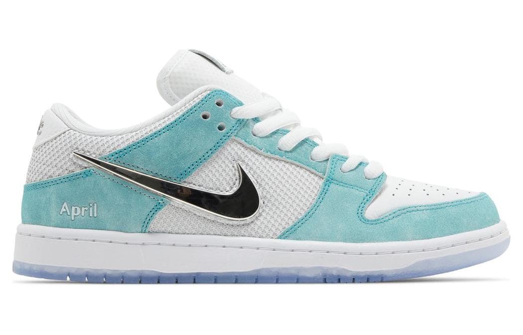 Кроссовки APRIL SKATEBOARDS x Nike Dunk SB "White and Multi-Color" — фото 2