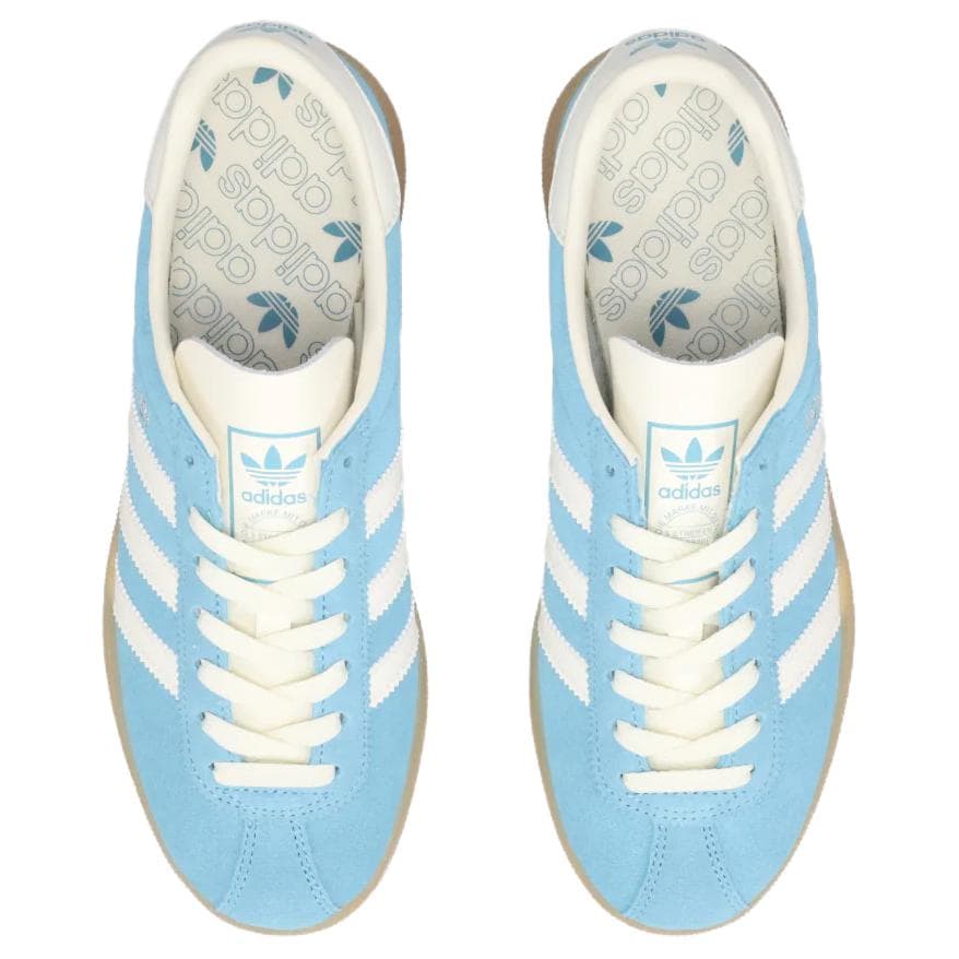 Кроссовки Adidas Originals München Устойчивый к истиранию Низкий Топ Скейтборд Обувь Женская Синяя - изображение 3