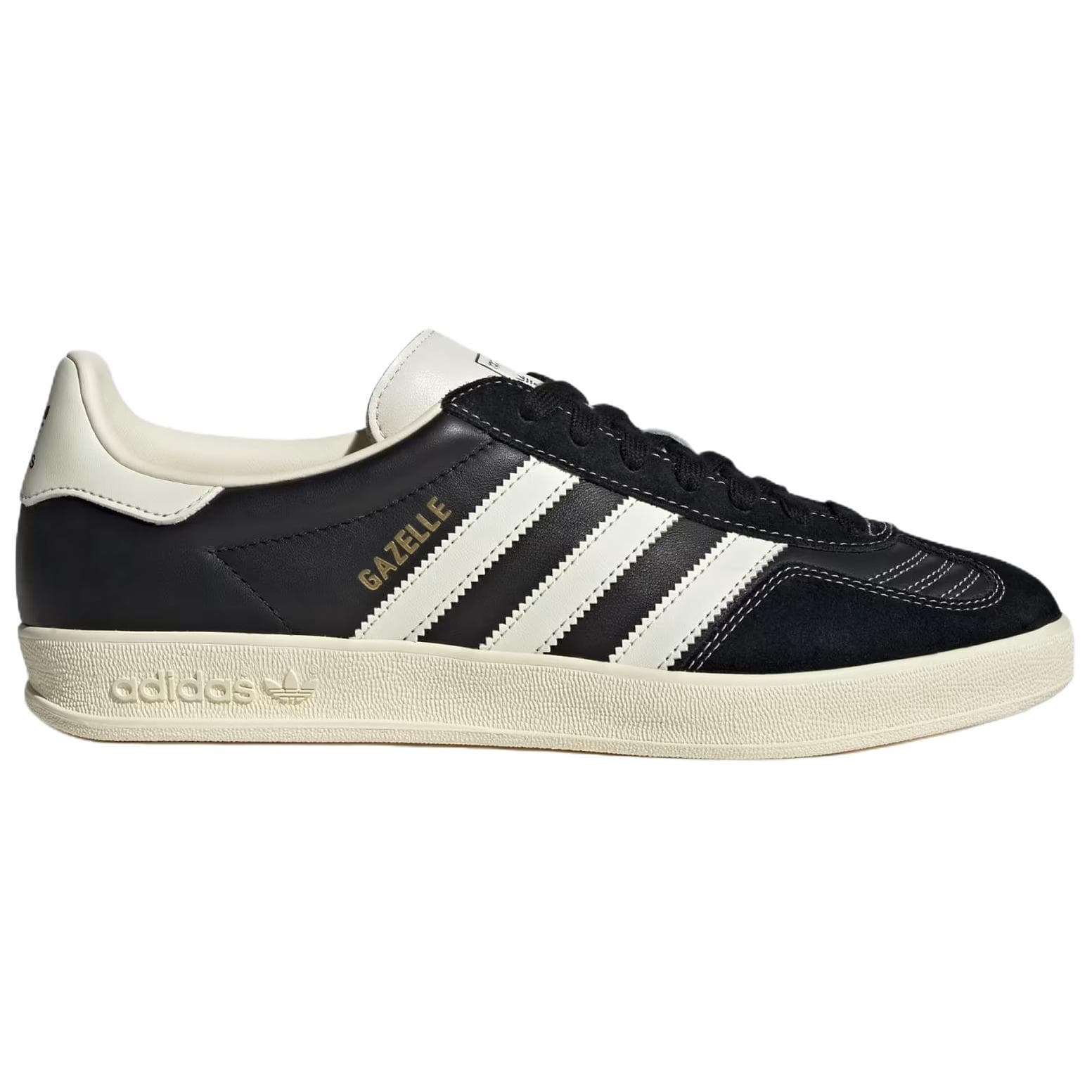 Кроссовки Adidas Originals GAZELLE INDOOR Классические и Универсальные Скейтборд Кроссовки Мужские Черные - изображение 2