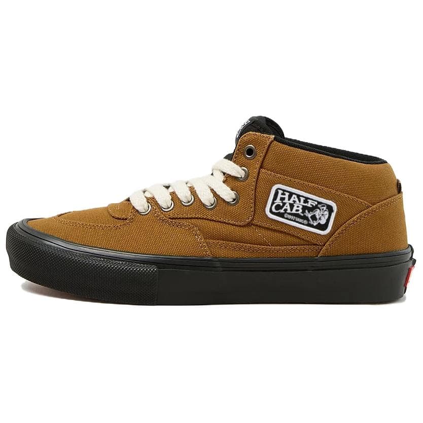 Кроссовки Vans SKATE CLASSICS Легкие Дышащие Легкие и Дышащие MID Топ Скейтборд Кроссовки Женские Коричнево-Желтые - изображение 1