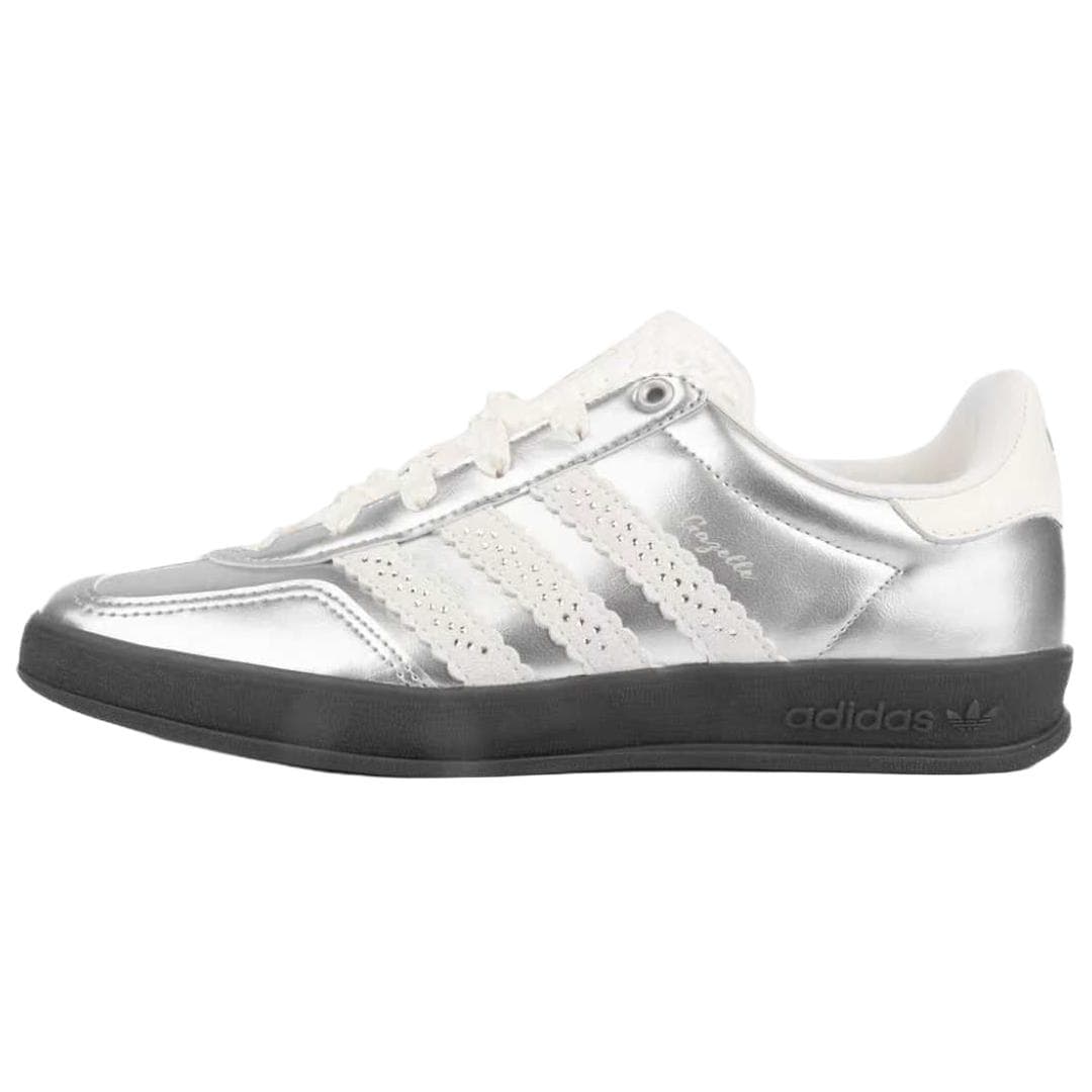 Кроссовки Adidas Originals GAZELLE INDOOR Low Топ Скейтборд Обувь Женская Серебряная - изображение 1