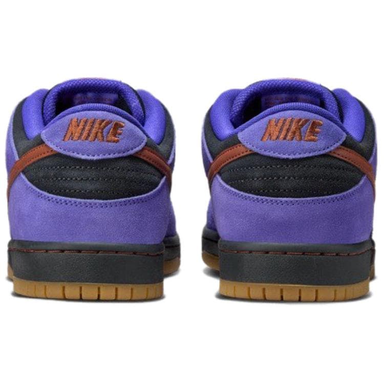 Кроссовки Nike Dunk SB Кожа Амортизация Низкие Кроссовки для Скейтбординга Унисекс Фиолетовый Черный - изображение 5