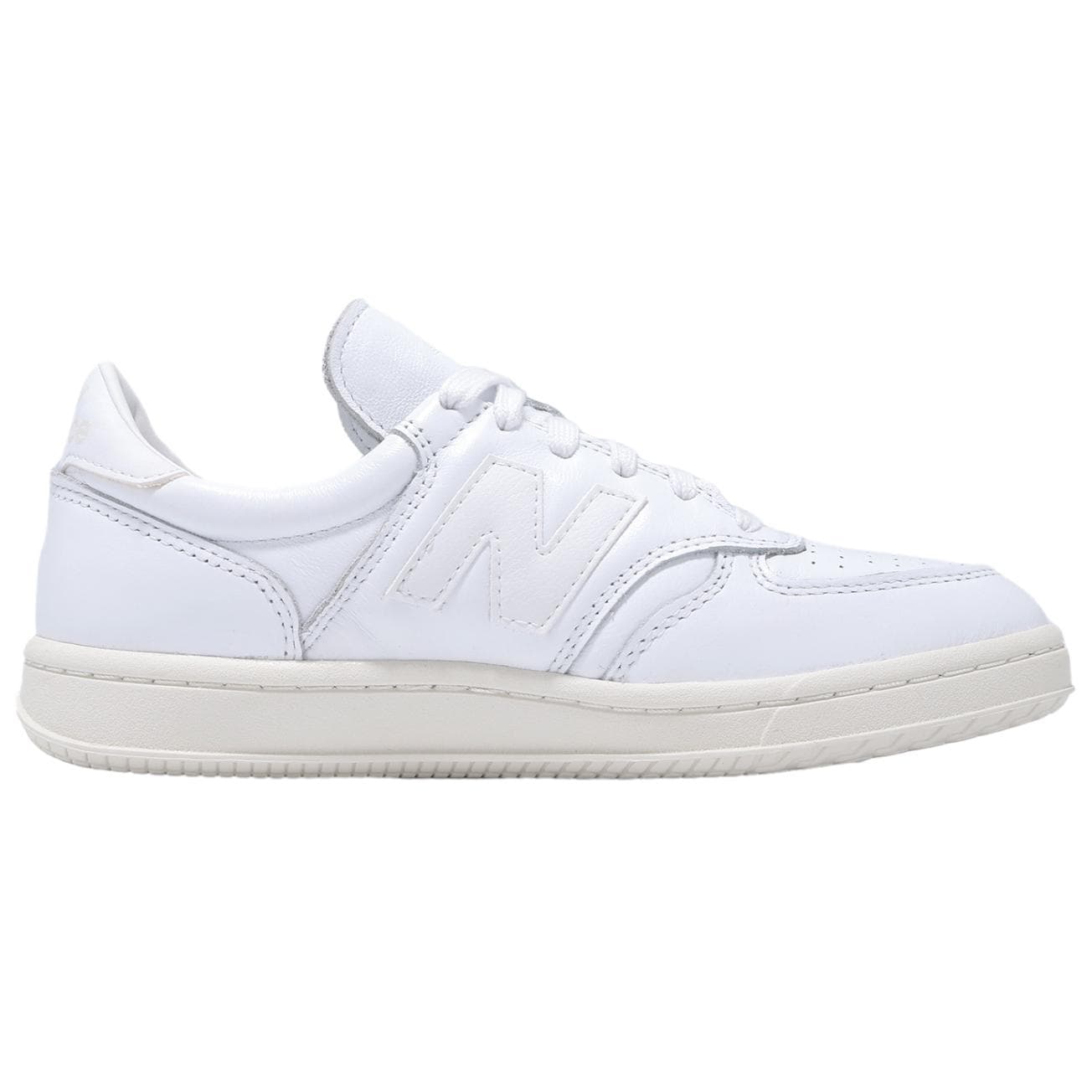 Кроссовки New Balance NB T500 Кожаная Скейтборд Обувь Унисекс Белая - изображение 2