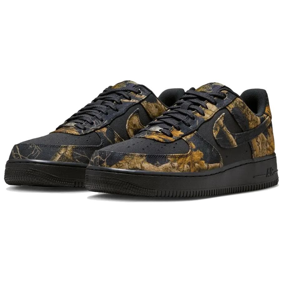 Кроссовки Nike Air Force 1 Ткань Амортизация Скейтборд Обувь Мужская Черная Коричневая - изображение 3