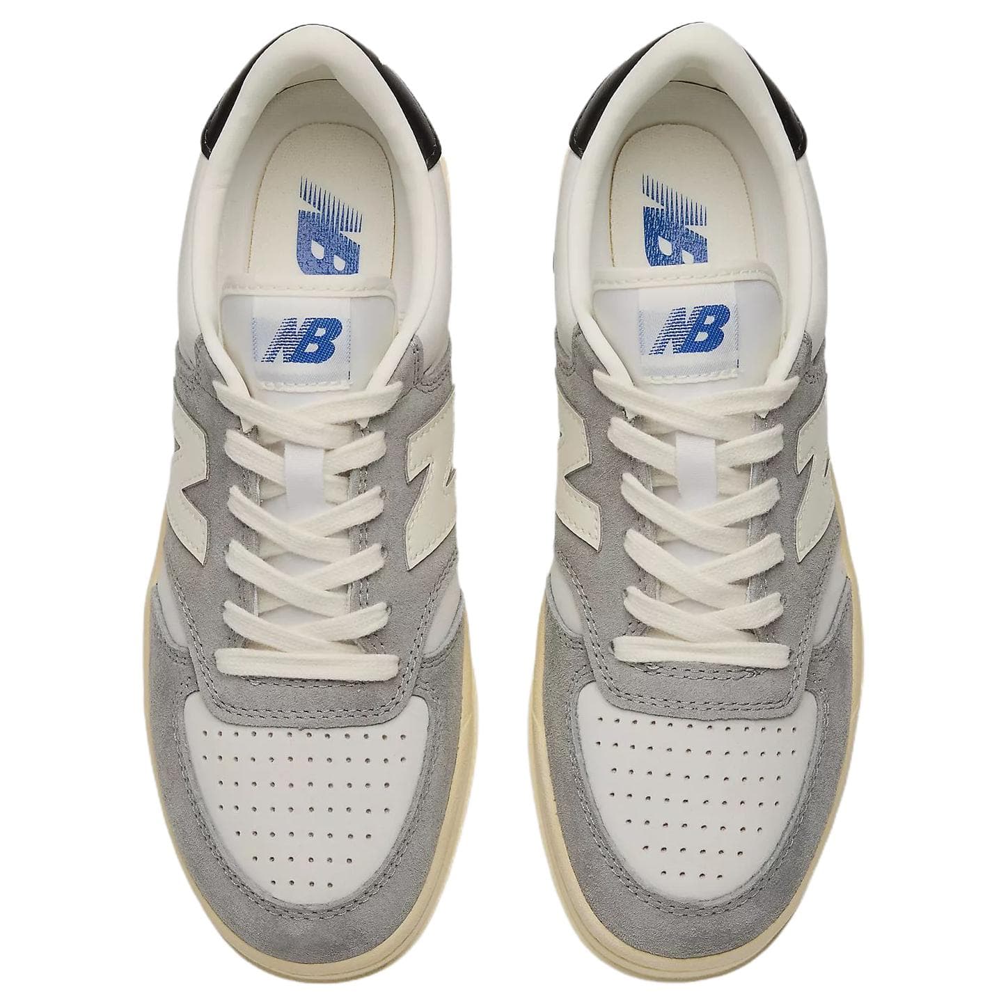 Кроссовки New Balance NB T500 Устойчивая к истиранию Низкая Скейтборд Обувь Мужская Серый Бежевый - изображение 3