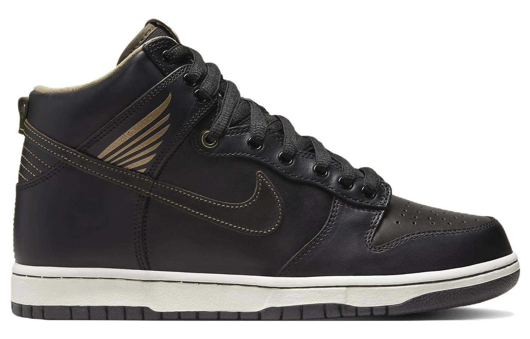 Кроссовки Pawnshop x Nike Dunk SB High Black Gold — фото 2