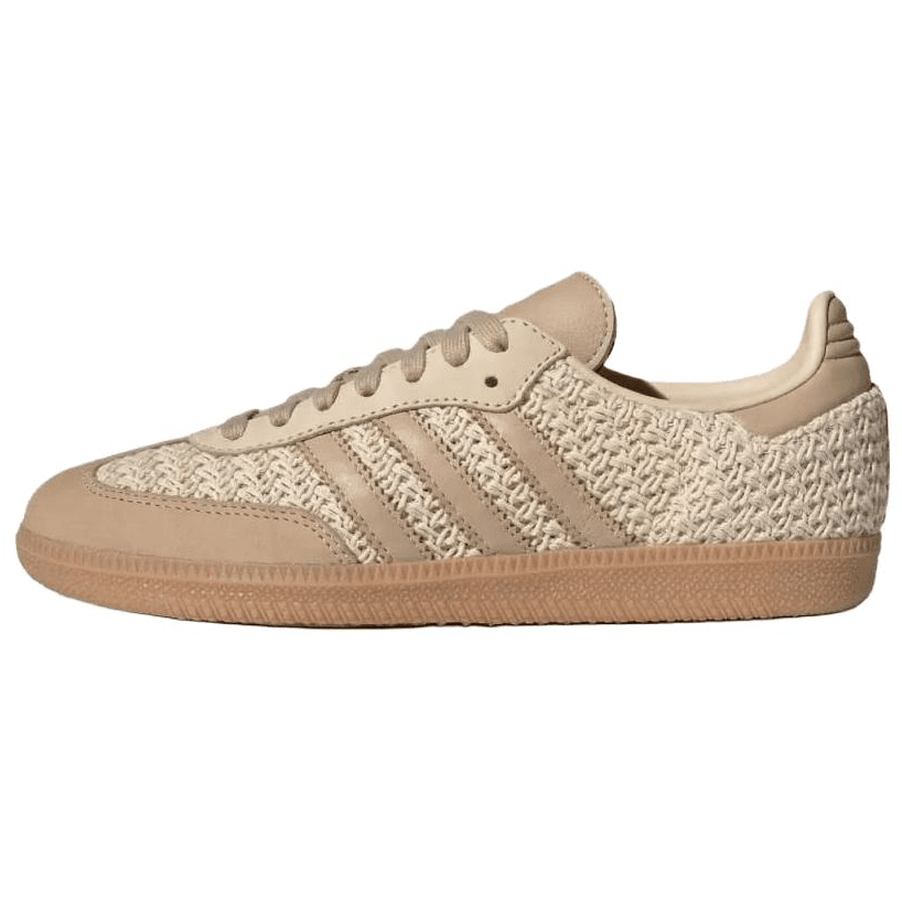 Кроссовки Adidas Originals Samba Crochet Пачка Ткань Низкие Кроссовки для скейтбординга Женские Коричневые - изображение 1