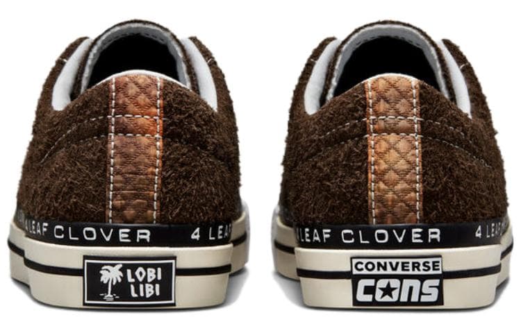 Кроссовки Patta x Converse One Star "4 Leaf Clover" Brown - изображение 5
