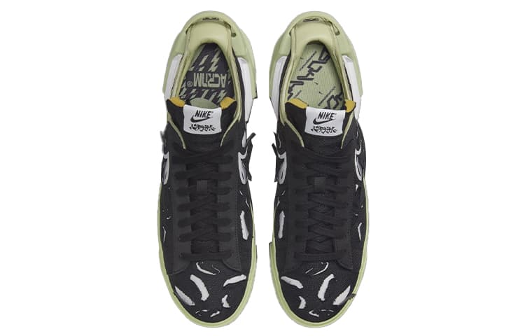 Кроссовки Acronym x Nike Blazer Low "Black" - изображение 4