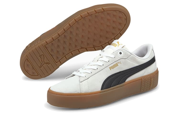 Кроссовки PUMA Smash Platform V2 Suede White Black - изображение 5