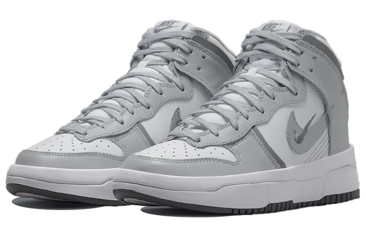 Кроссовки Nike Dunk Up High Grey White — фото 3