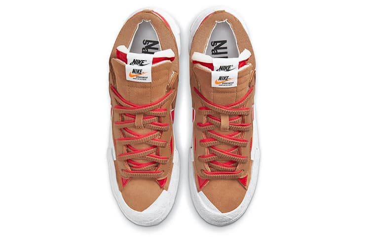 Кроссовки Sacai x Nike Blazer Low "British Tan" - изображение 4