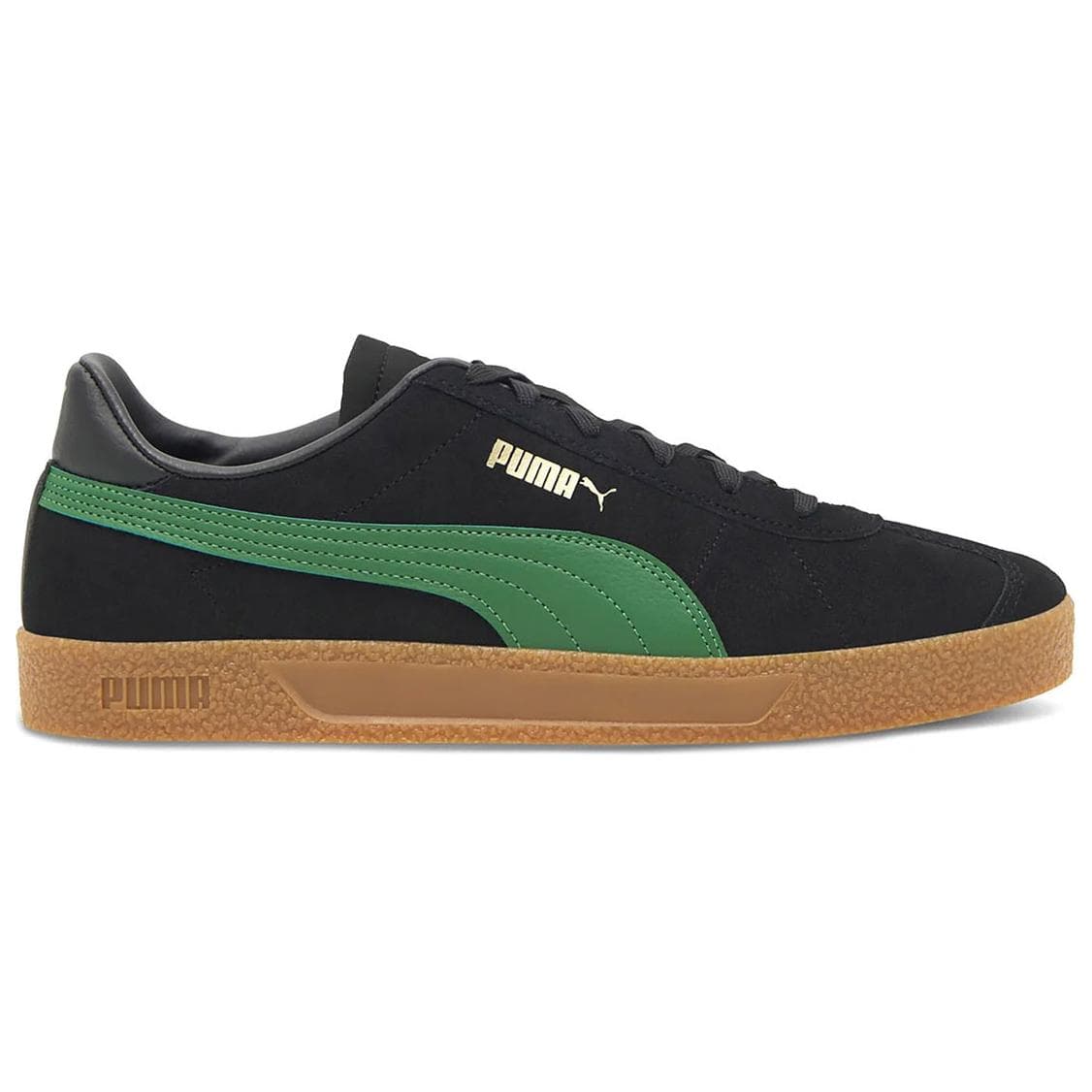 Кроссовки PUMA Club Износостойкие Низкие Кеды Немецкие Армейские Кроссовки Унисекс Черный Зеленый - изображение 2