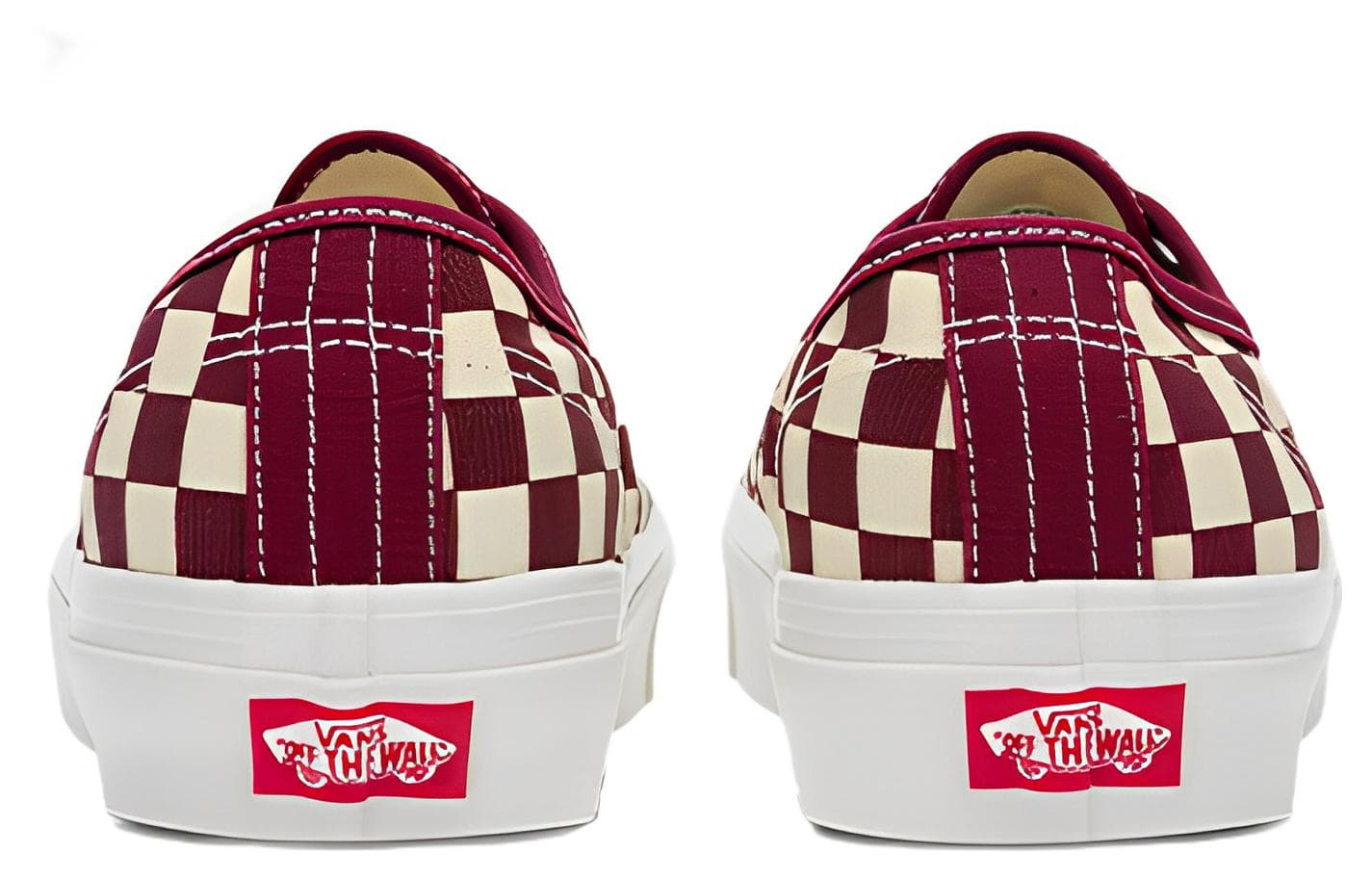 Кроссовки Vans Style 44 White Red - изображение 6