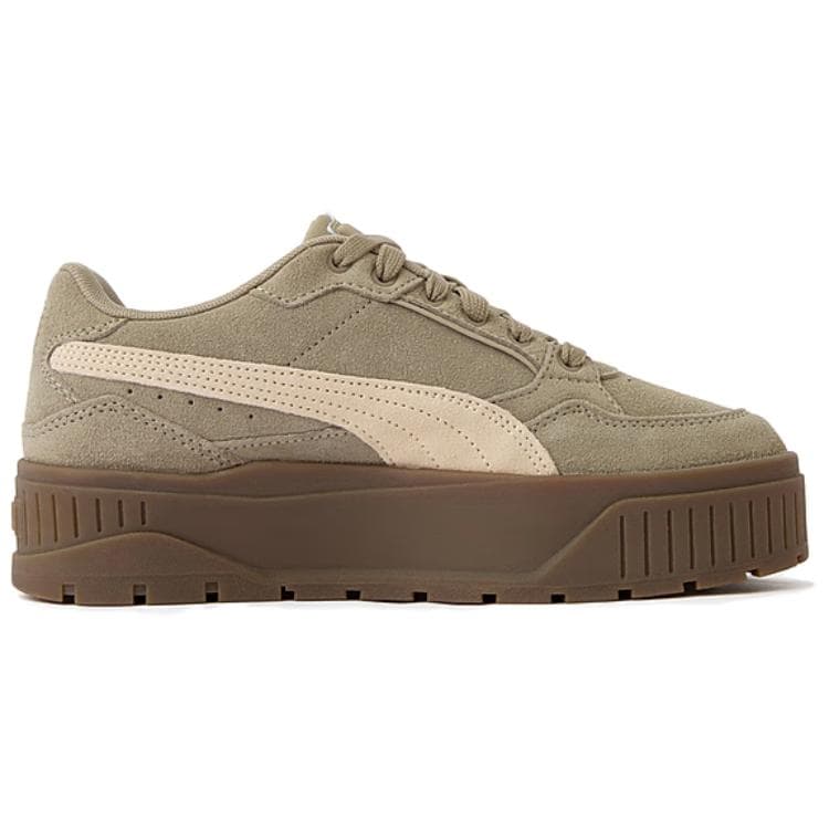 Кроссовки PUMA Karmen II Искусственная замша Низкие кроссовки для скейтбординга Женские Коричневые - изображение 2
