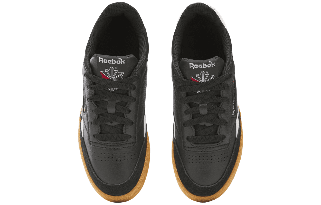Кроссовки REEBOK Club C Low Скейтборд Кроссовки Мужские Черные - изображение 4
