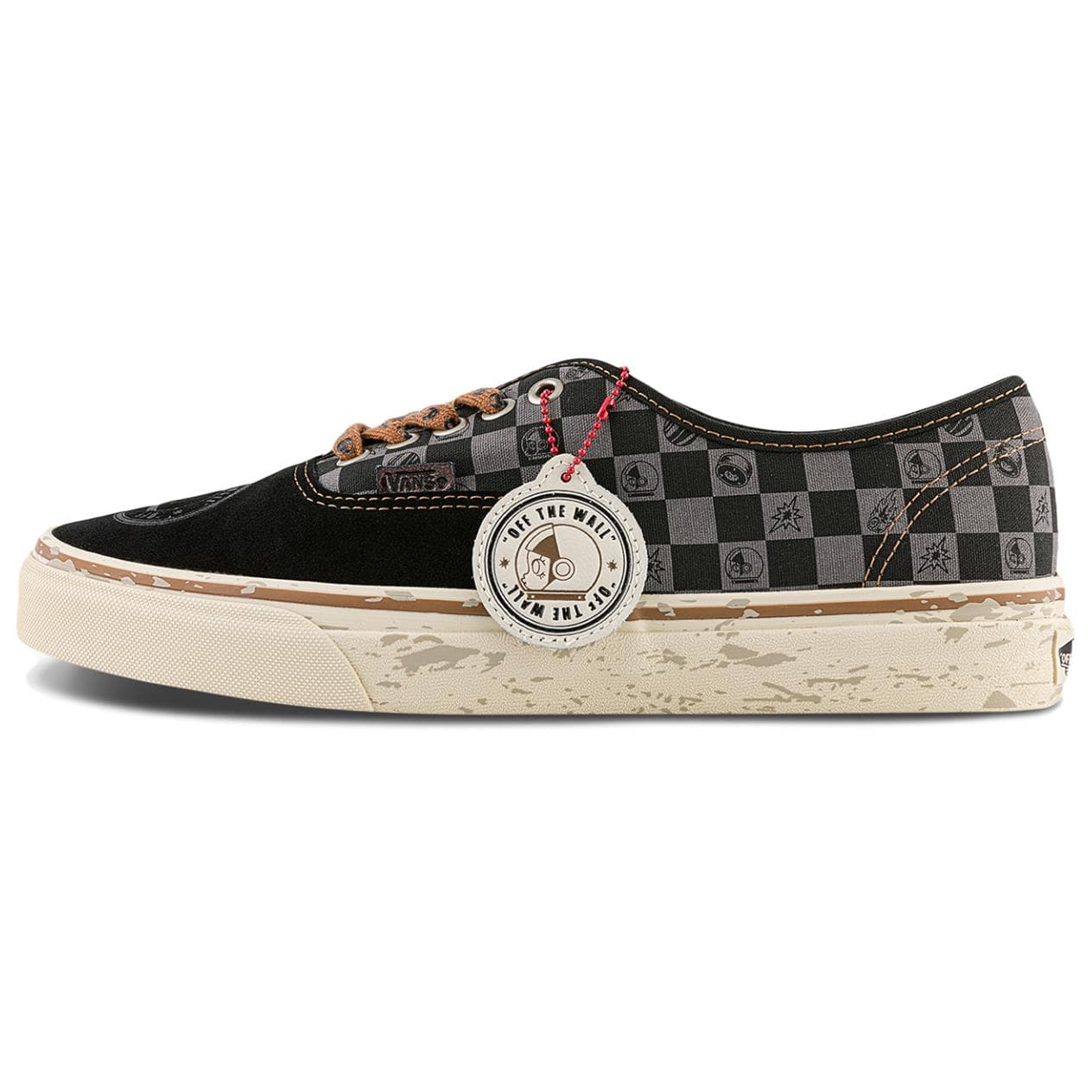 Кроссовки Vans X POP MART Аутентичный Скейтборд Обувь Унисекс Черный белый - изображение 1