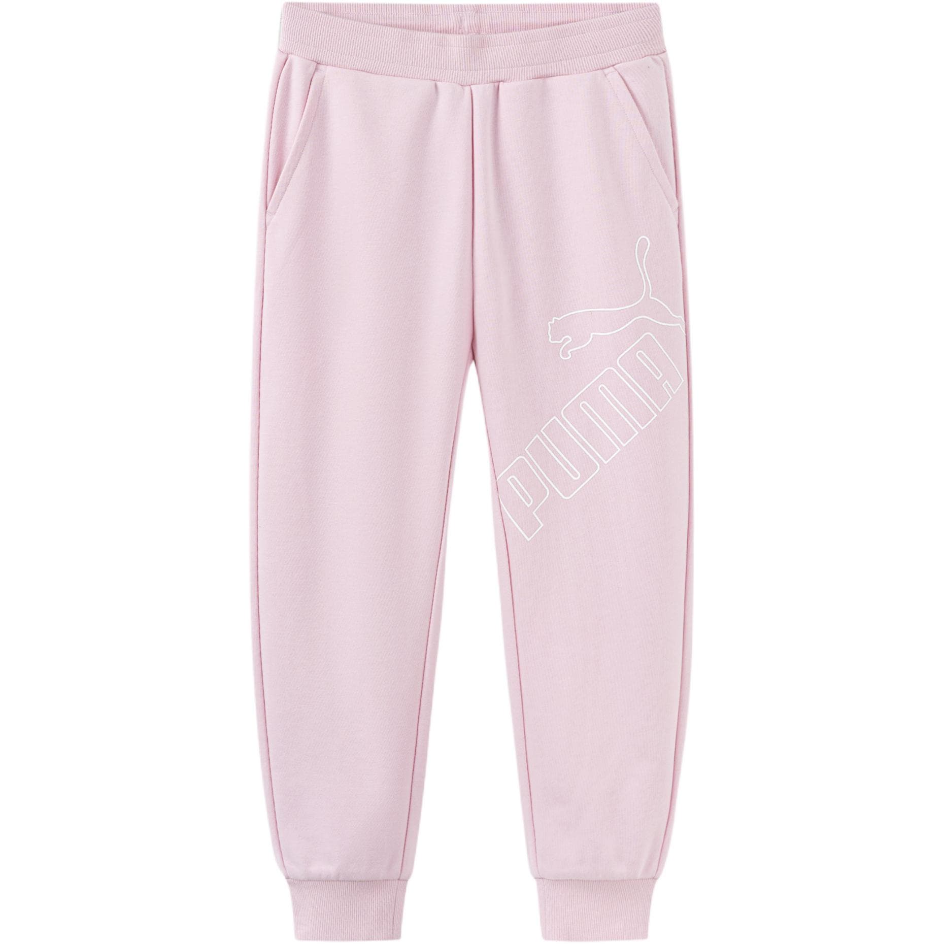 PUMA Вязаные тренировочные штаны розовые детские - изображение 1
