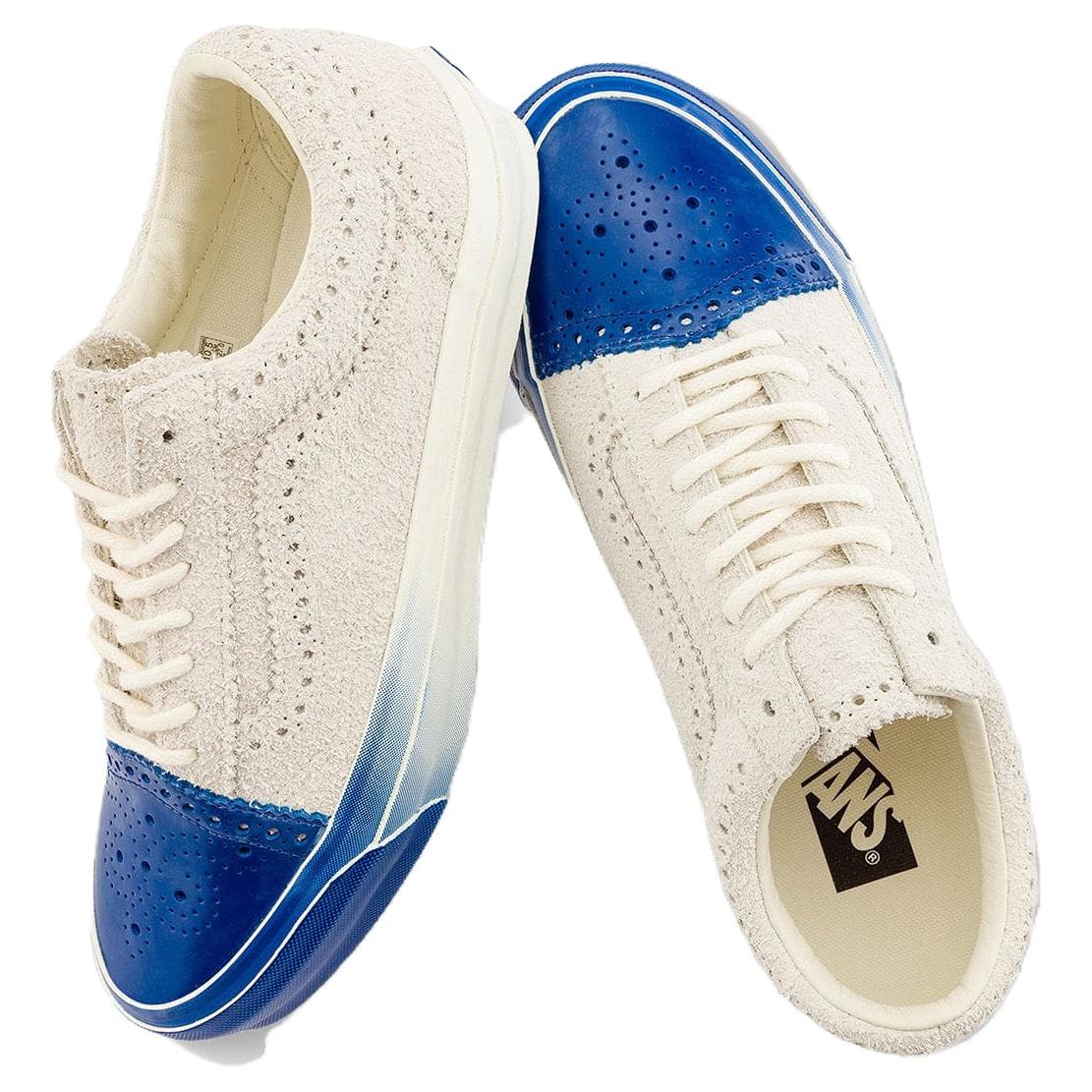 Кроссовки Vans Old Skool Low Топ Скейтборд Кроссовки Унисекс Белый Синий - изображение 3