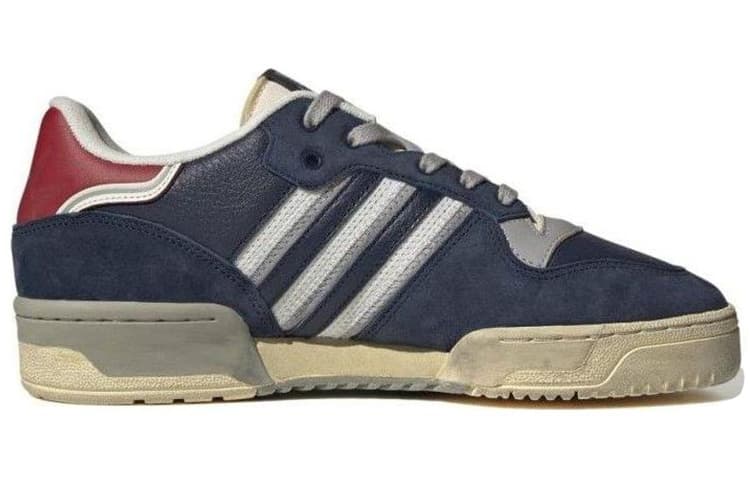 Кроссовки Adidas Originals x THE EXTRA Топленое масло Rivalry Low Кожа Универсальный Противоскользящий Низкий Топ - изображение 2