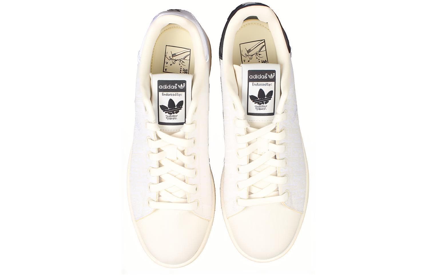 Кроссовки Adidas Originals Stan Smith противоскользящие низкие кроссовки для скейтбординга мужские черно-белые - изображение 4