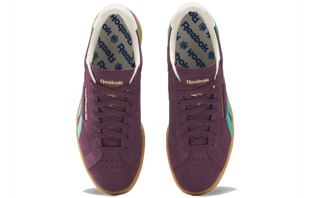 Кроссовки Reebok CLUB C GROUNDS UK Низкие Кеды Скейтборд Обувь Унисекс Фиолетовый Зеленый - изображение 4