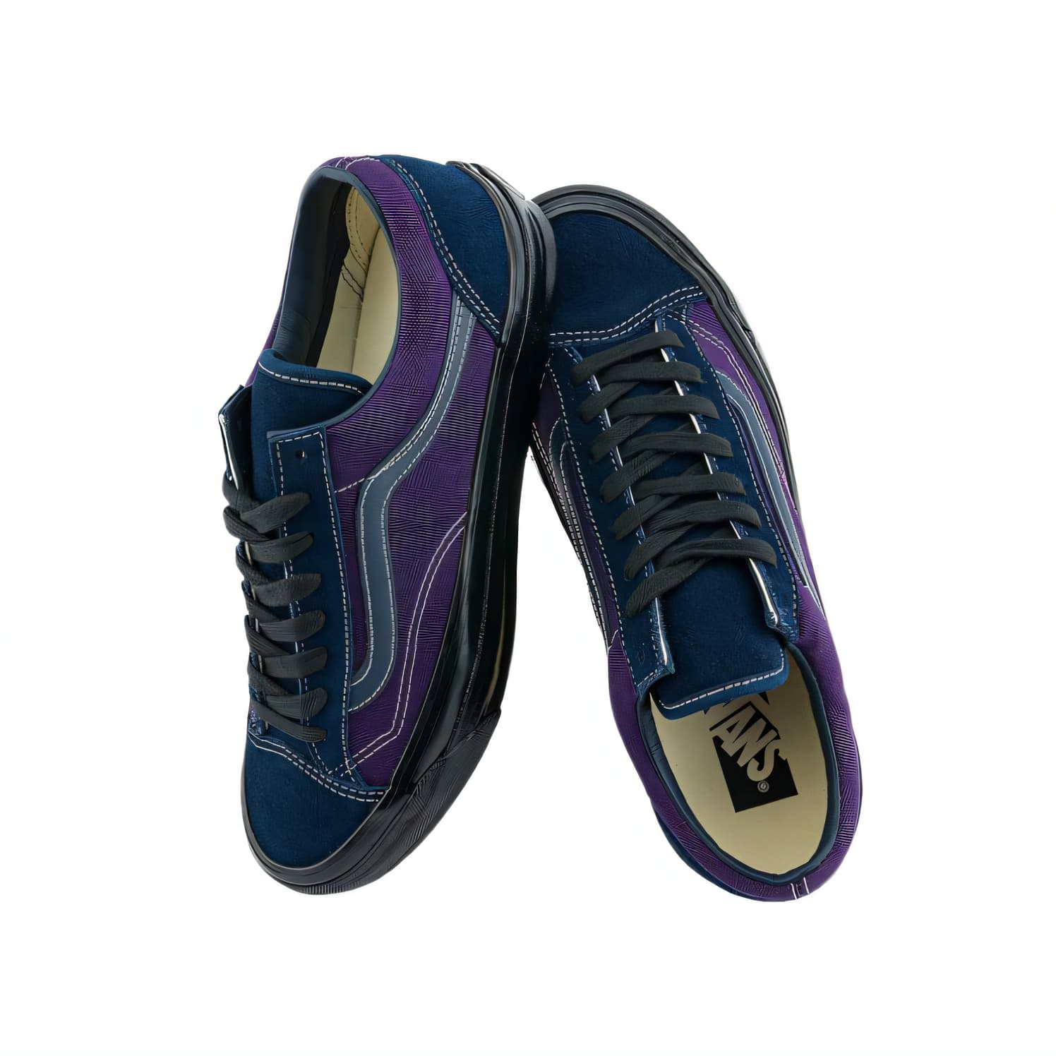 Кроссовки Vans Old Skool 36 Low Топ Скейтборд Кроссовки Унисекс Синие - изображение 3