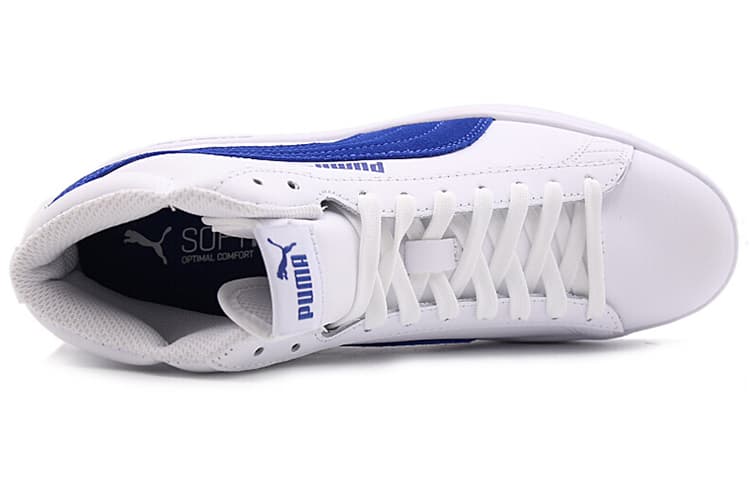 Кроссовки PUMA Smash Mid White Blue - изображение 3