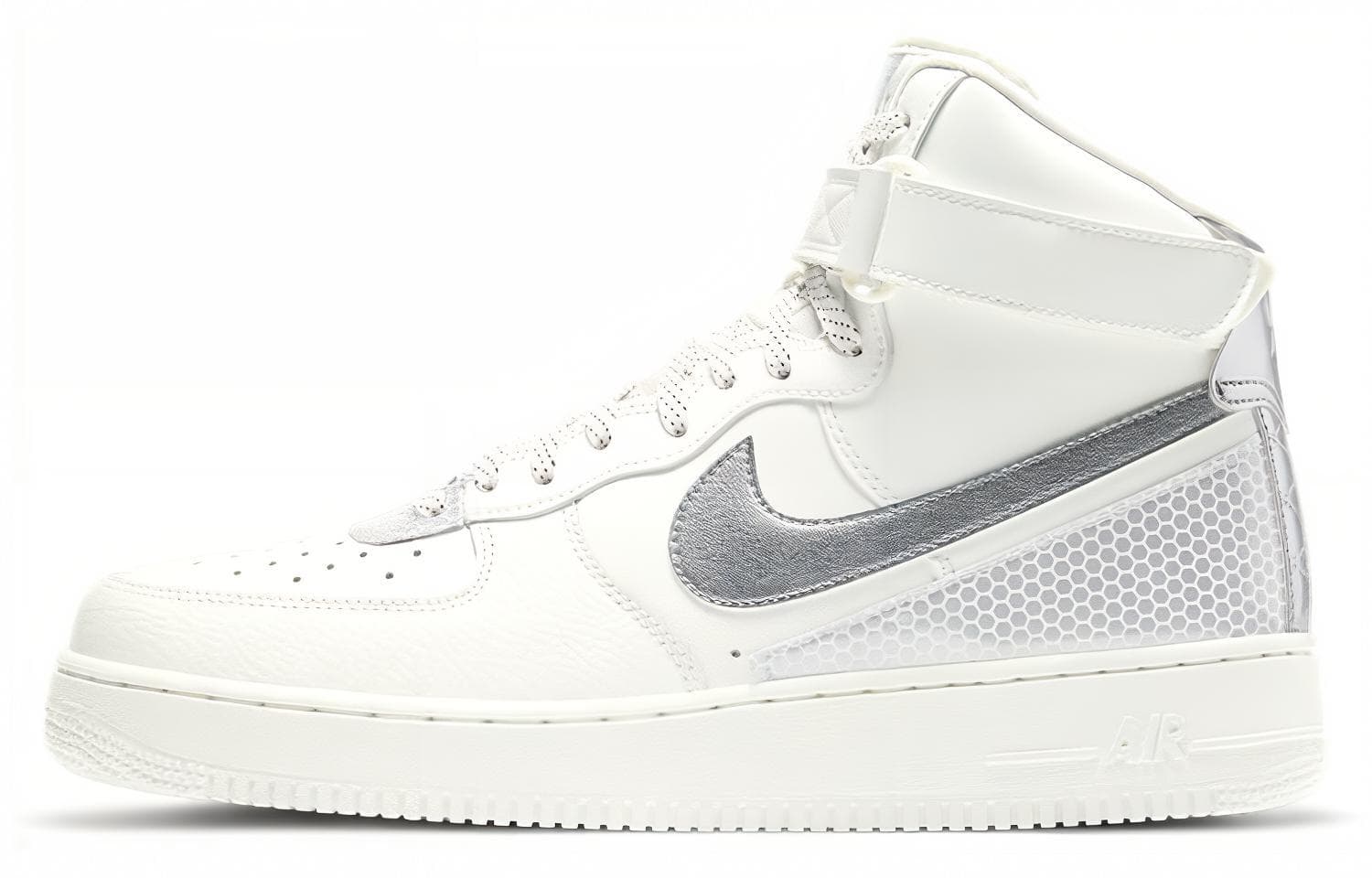 Кроссовки Nike Air Force 1 '07 LV8 3M High Silver White
