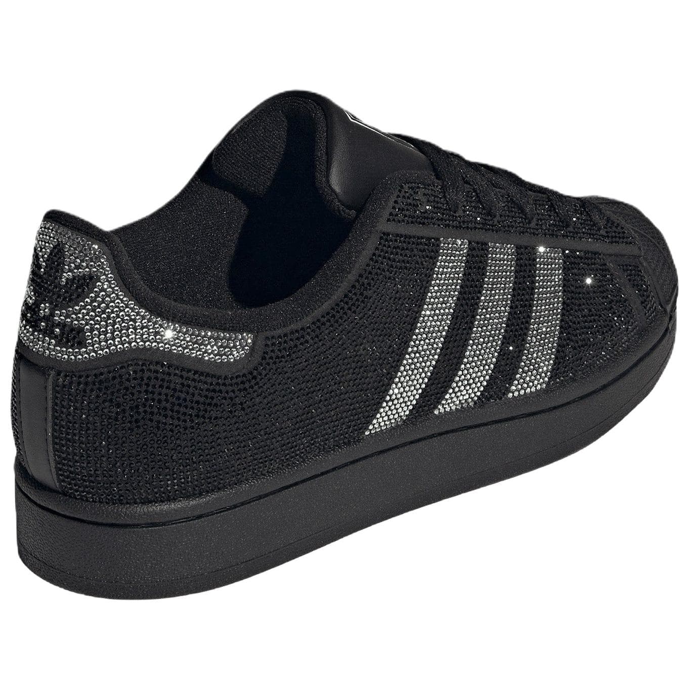 Кроссовки Adidas Originals Superstar 2 Low Топ Скейтборд Обувь Женские Черно-серебро - изображение 4