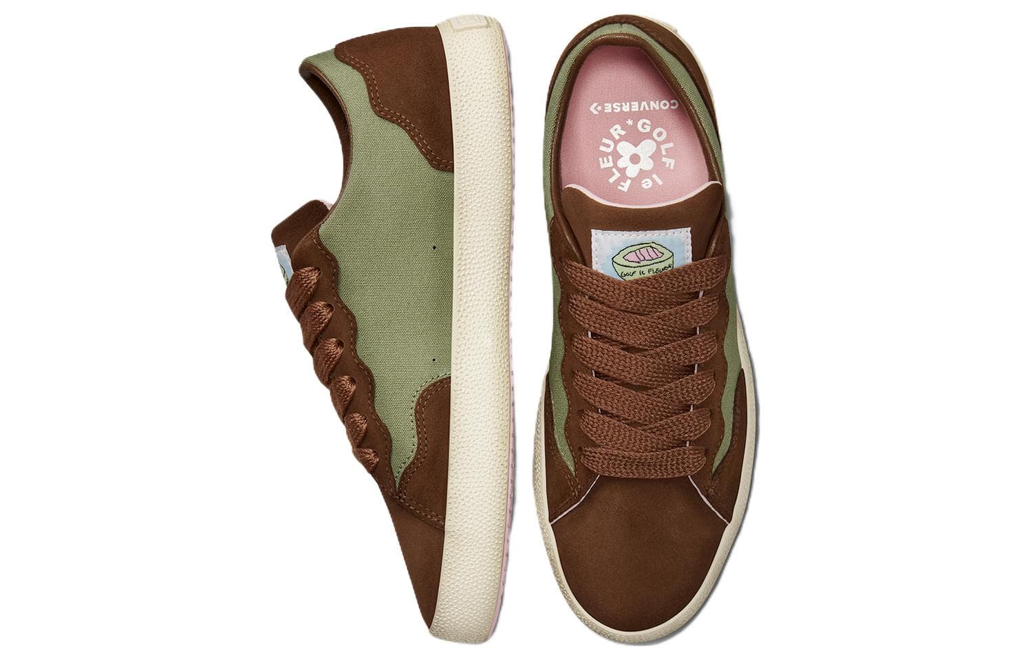 Кроссовки GOLF WANG x Converse GLF 2.0 Brown Green - изображение 4