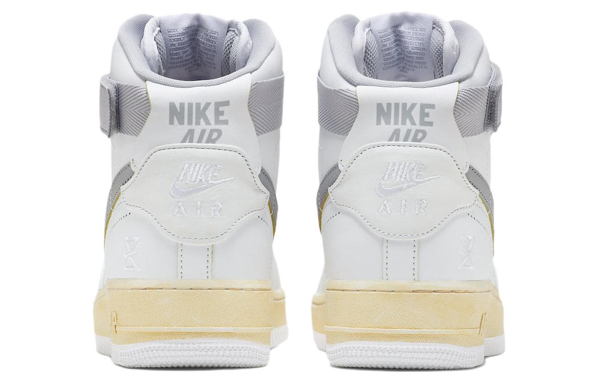 Кроссовки Nike Air Force 1 High '07 PRM White Grey — фото 5