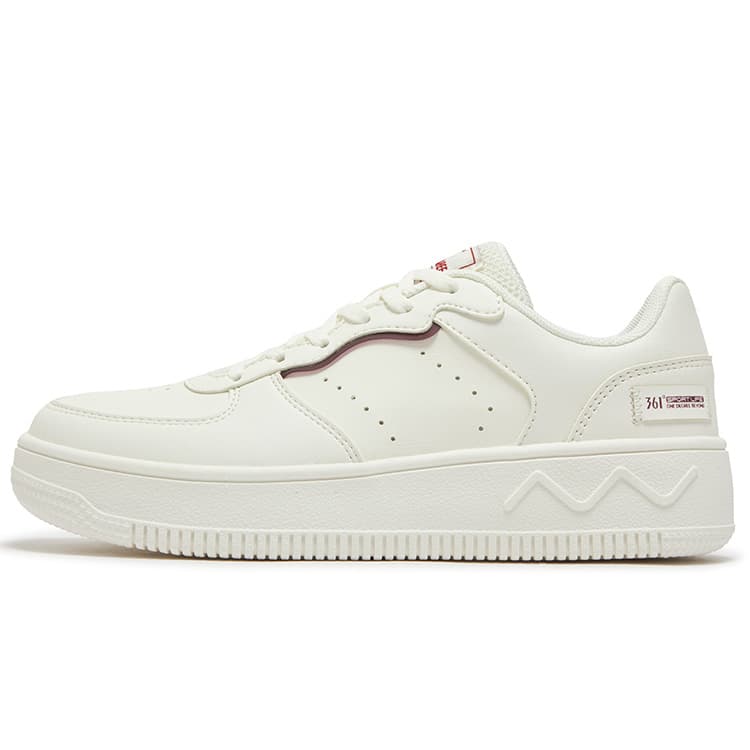 Кроссовки 361° Air Force 1 Противоскользящая Устойчивая к истиранию Низкая Обувь для Скейтбординга Женская Белая Черная - изображение 1