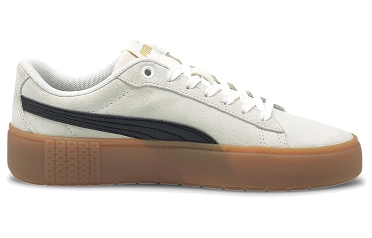 Кроссовки PUMA Smash Platform V2 Suede White Black - изображение 2