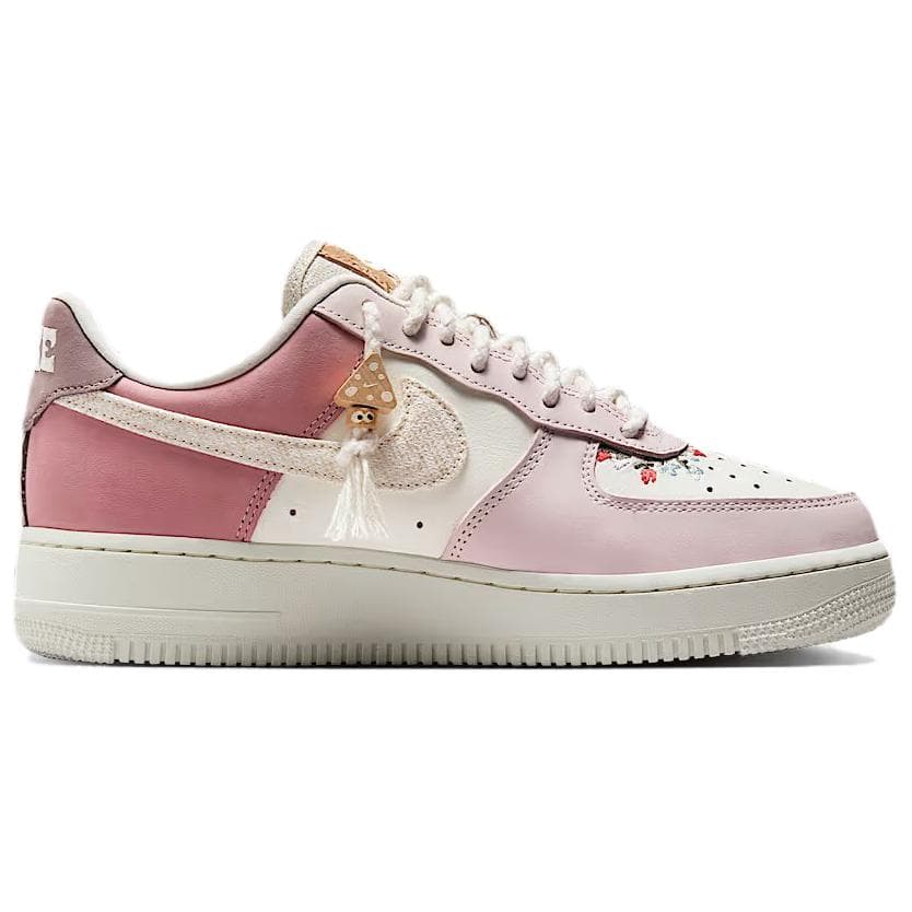 Кроссовки Nike Air Force 1 Low Топ Скейтборд Обувь Женская Розовая Белая - изображение 2