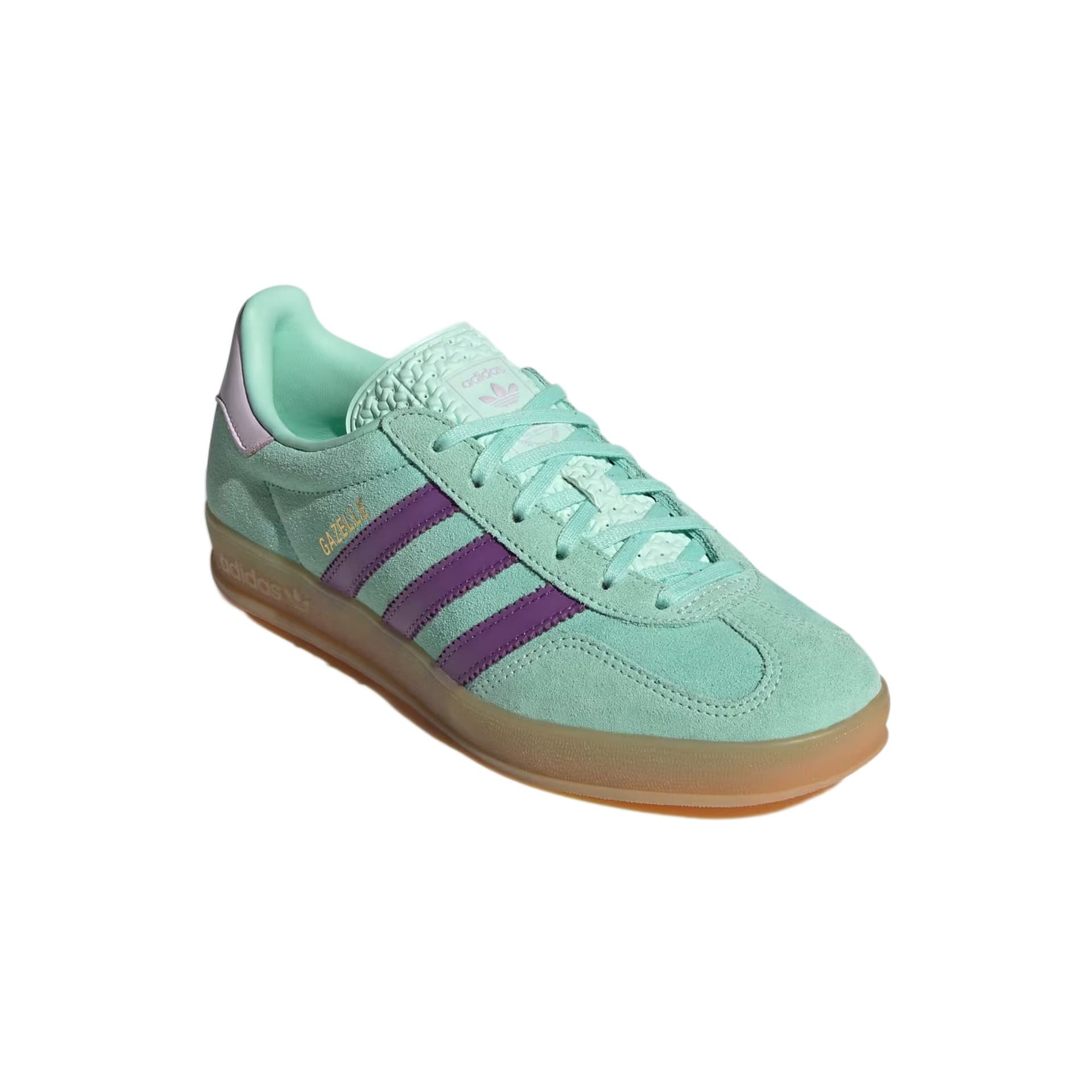 Кроссовки Adidas Originals GAZELLE INDOOR Low Топ Скейтборд Кроссовки Женские Зеленые - изображение 3
