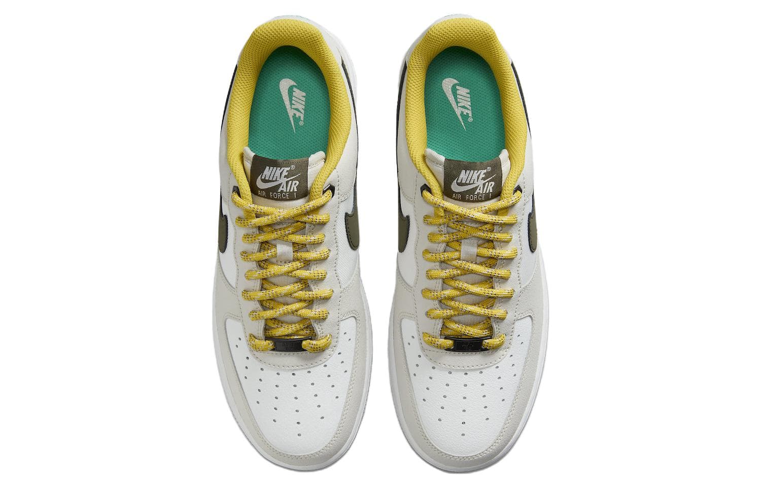 Кроссовки Nike Air Force 1 Low Premium White Green — фото 4
