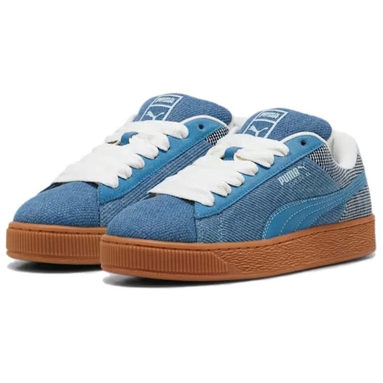 Кроссовки PUMA Suede XL Легкий Низкий Топ Скейтборд Обувь Унисекс Синий - изображение 3