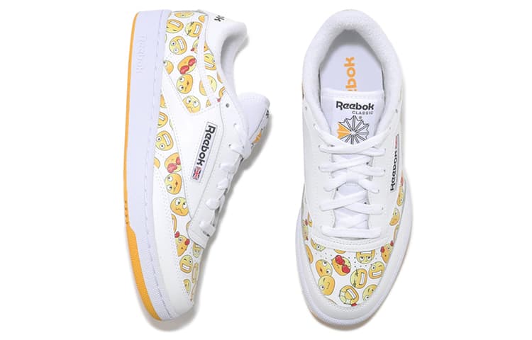 Кроссовки Reebok Club C 85 White Yellow Smiley - изображение 4