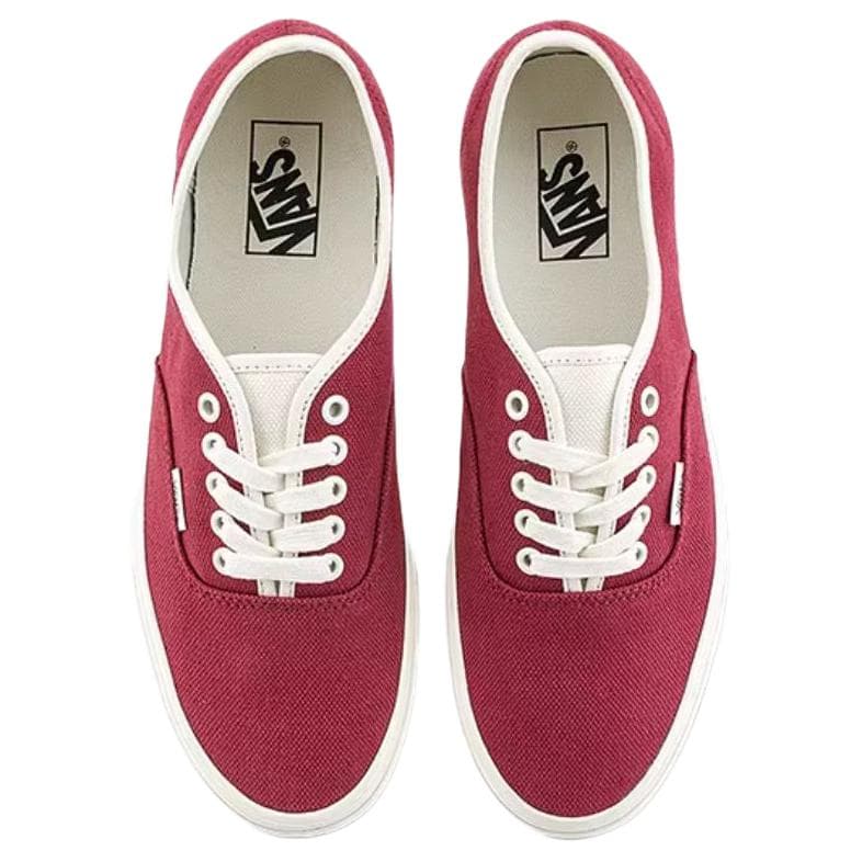 Кроссовки Vans Аутентичные Легкие и Дышащие Низкие Кроссовки для Скейтбординга Унисекс Темно-Красный - изображение 4