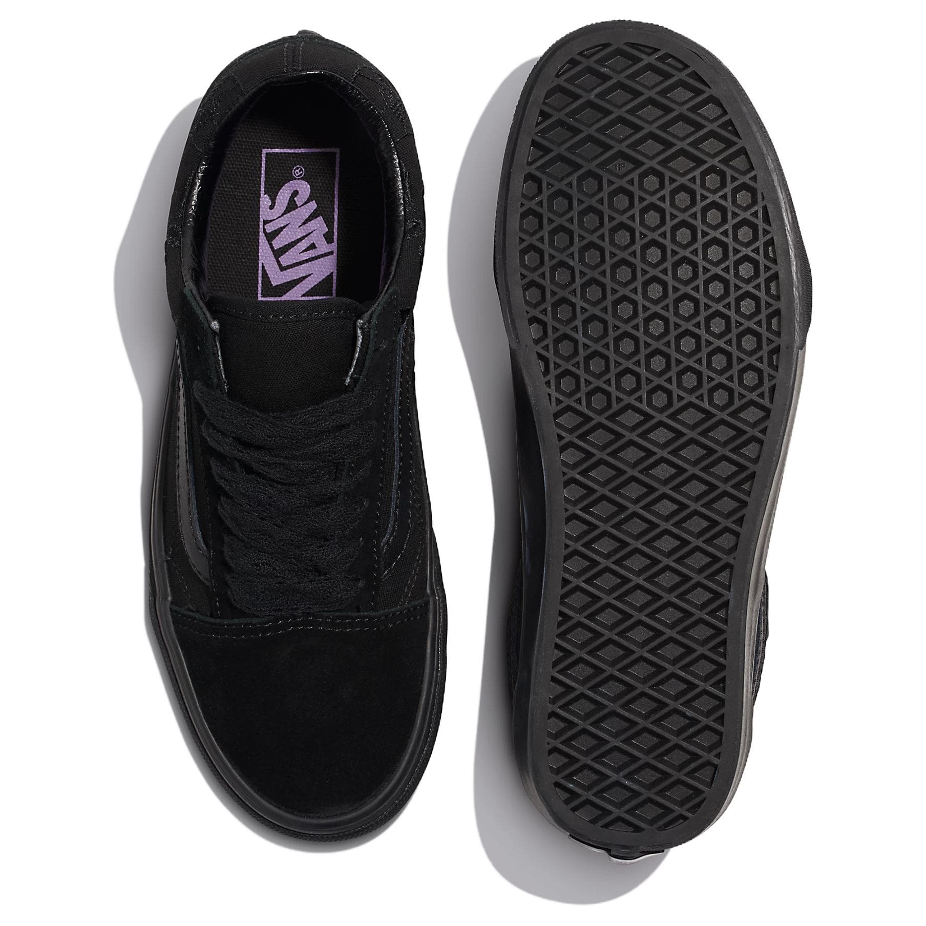 Кроссовки Vans Old Skool Устойчивый к истиранию Легкий Износостойкий и Низкий Верх Скейтборд Обувь Унисекс Черный - изображение 3