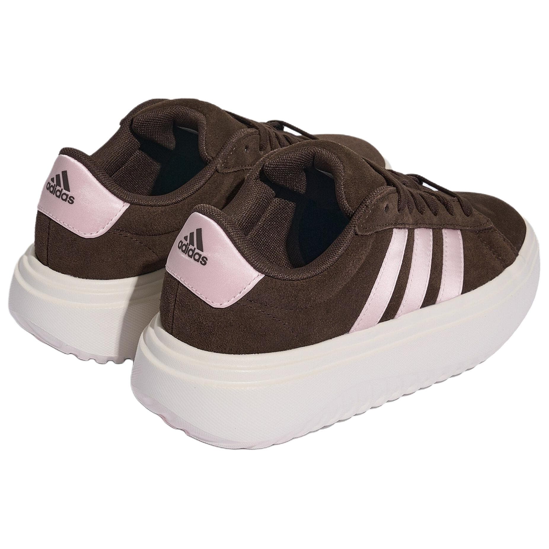Кроссовки Adidas GRAND COURT PLATFORM Скейтборд Обувь Женские Коричнево-розовый - изображение 4