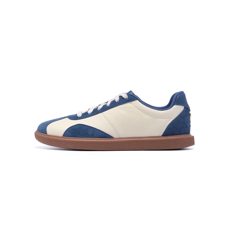 Кроссовки LI-NING 1990 Classic Series Нежный Повседневный Комфортный Стильный Покрытие Лёгкий Износостойкий Лоу-топы Скейтбординги Женские Светло-бежевый Тёмно-синий - изображение 1