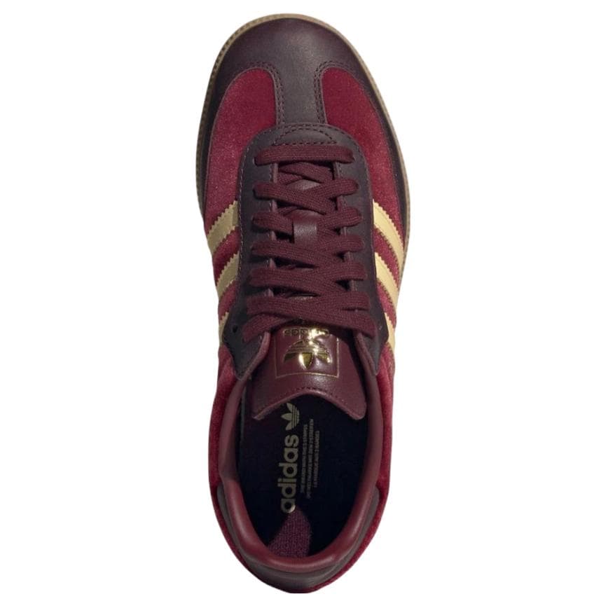 Кроссовки Adidas Originals Samba Low Топ Скейтборд Кроссовки Женские Красный Бежевый - изображение 4
