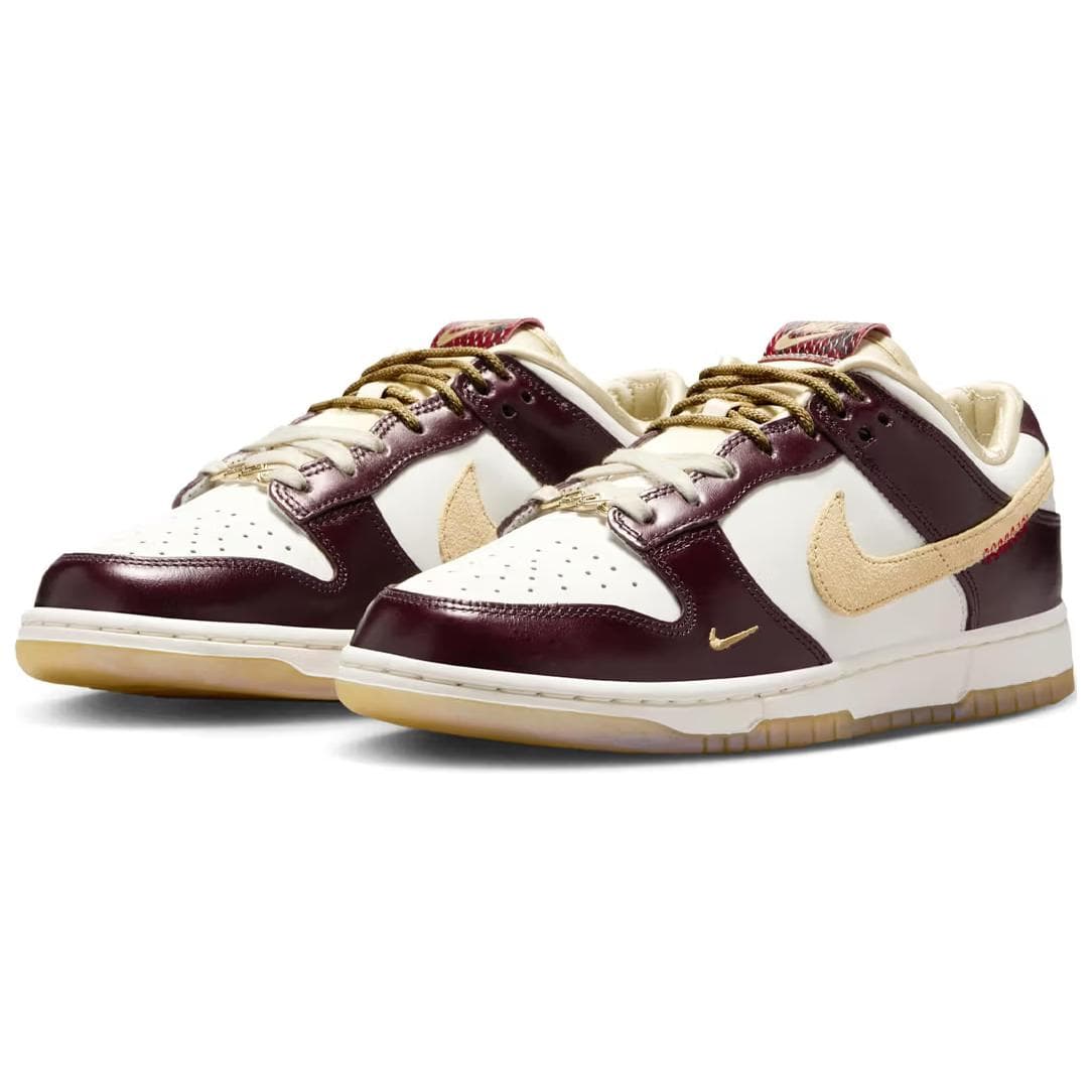 Кроссовки Nike Dunk Low LX White Gold Red - изображение 3