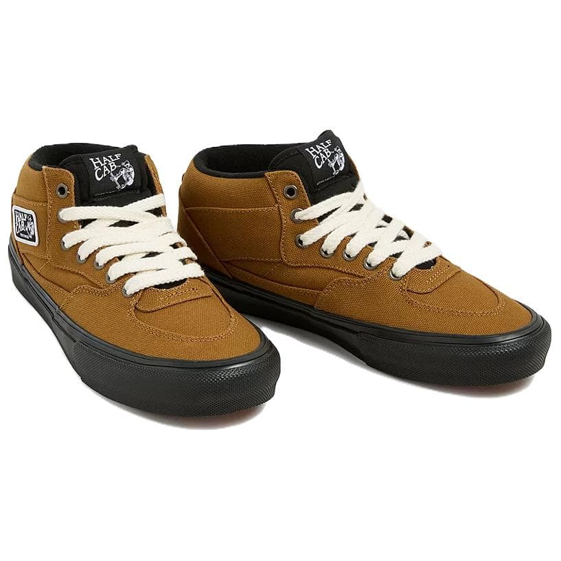 Кроссовки Vans SKATE CLASSICS Легкие Дышащие Легкие и Дышащие MID Топ Скейтборд Кроссовки Женские Коричнево-Желтые - изображение 2