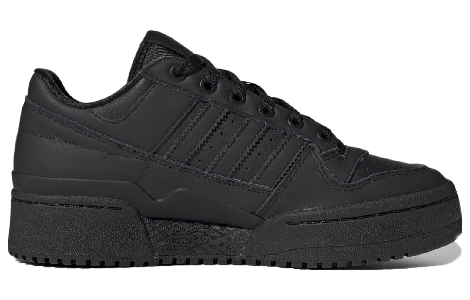Кроссовки Adidas Originals FORUM BOLD STRIPES Смелые Полосы Устойчивые к Износу Легкие Низкие Кеды Скейтборд Обувь Женские Черные - изображение 2