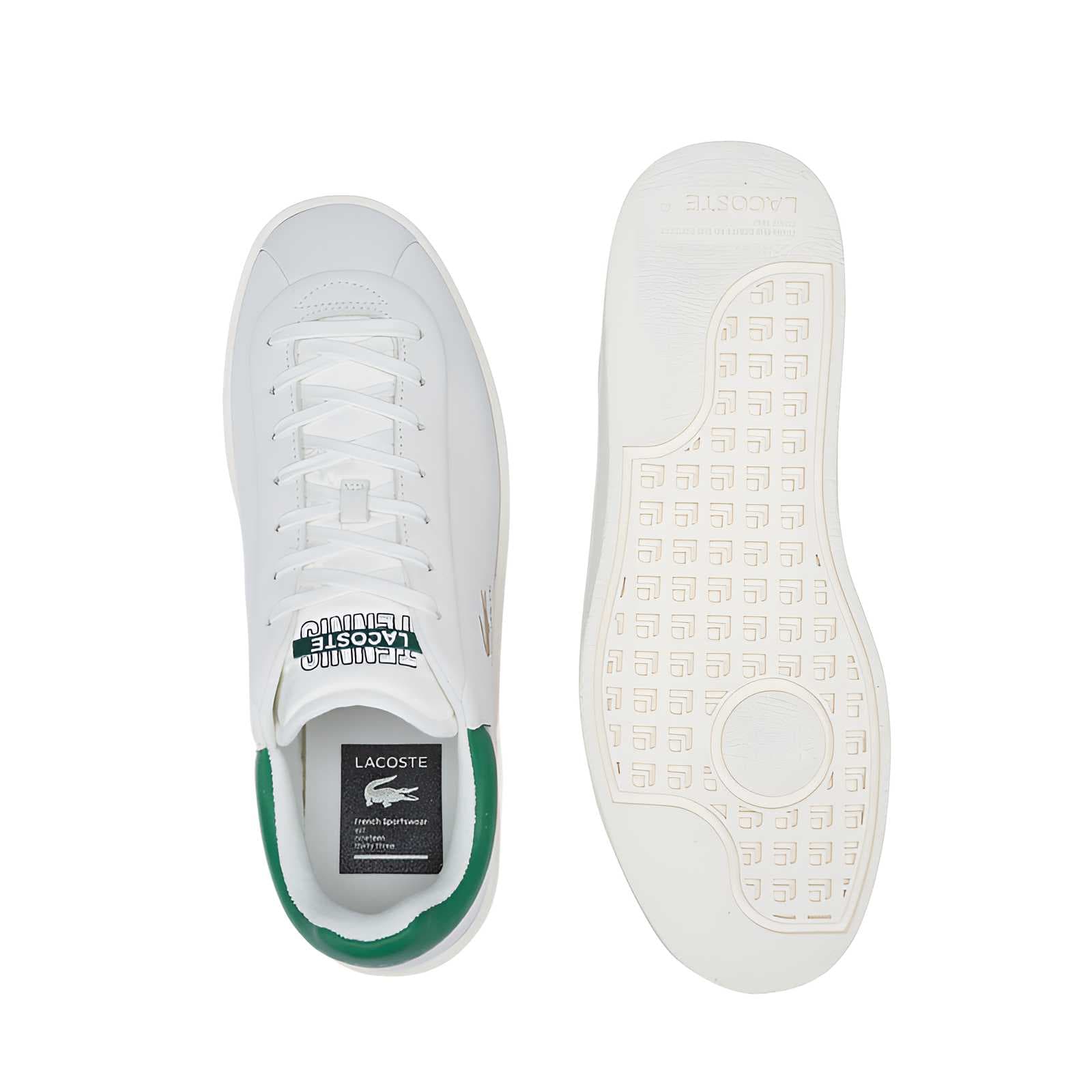 Кроссовки LACOSTE Синтетическая кожа Низкие кеды для скейтбординга Мужские Белые - изображение 4