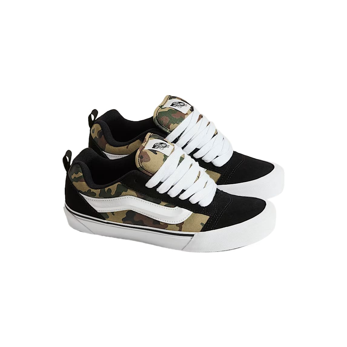 Кроссовки Vans Knu Skool Устойчивая к истиранию низкая обувь для скейтбординга унисекс черного и зеленого цвета - изображение 2